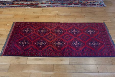 Hand-Knotted Khan Mahomadi Runner From Afghanistan