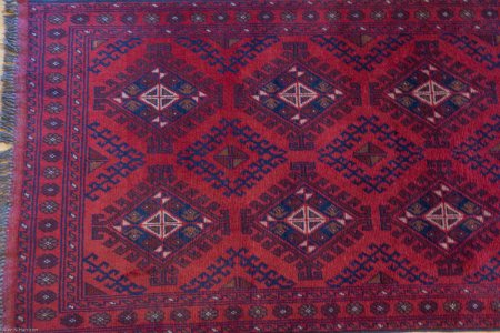 Hand-Knotted Khan Mahomadi Runner From Afghanistan