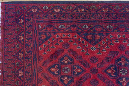 Hand-Knotted Khan Mahomadi Runner From Afghanistan