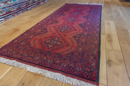 Hand-Knotted Khan Mahomadi Runner From Afghanistan