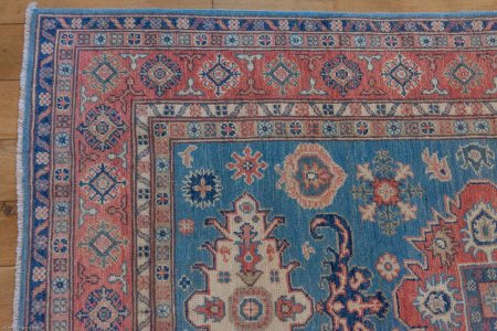 Hand-Knotted Kazak Yakash Rug From Afghanistan