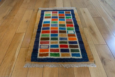 Hand-Knotted Gabbeh Rug From Iran (Persian)