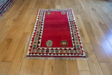 Hand-Knotted Gabbeh Rug From Iran (Persian)