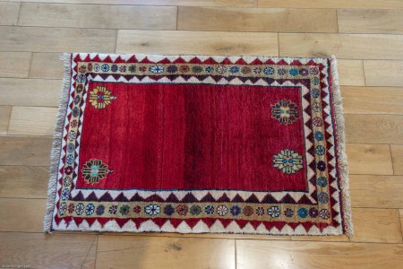 Hand-Knotted Gabbeh Rug From Iran (Persian)