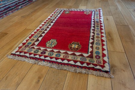 Hand-Knotted Gabbeh Rug From Iran (Persian)