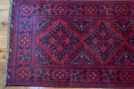 Hand-Knotted Khan Mahomadi Runner From Afghanistan