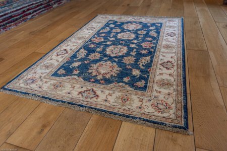 Hand-Knotted Ziegler Rug From Afghanistan