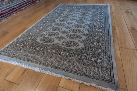 Hand-Knotted Bokhara Rug From Pakistan