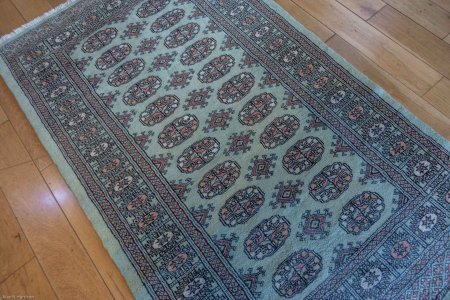 Hand-Knotted Bokhara Rug From Pakistan