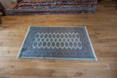 Hand-Knotted Bokhara Rug From Pakistan