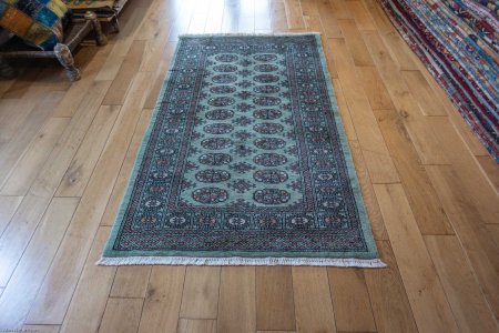 Hand-Knotted Bokhara Rug From Pakistan