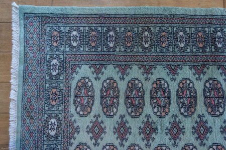 Hand-Knotted Bokhara Rug From Pakistan