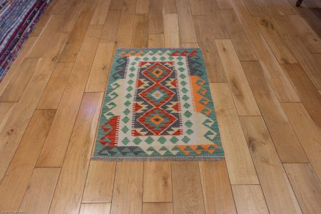 Hand-Made Mazar Kilim From Afghanistan