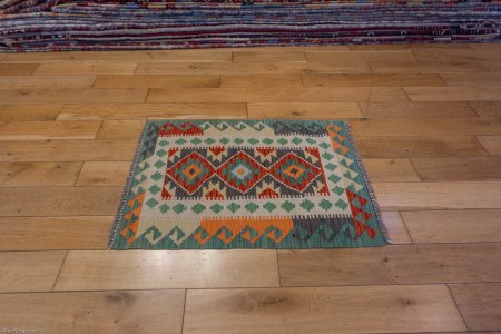 Hand-Made Mazar Kilim From Afghanistan