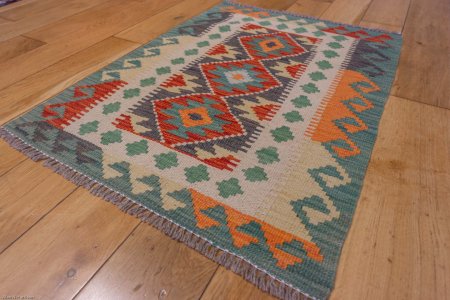 Hand-Made Mazar Kilim From Afghanistan