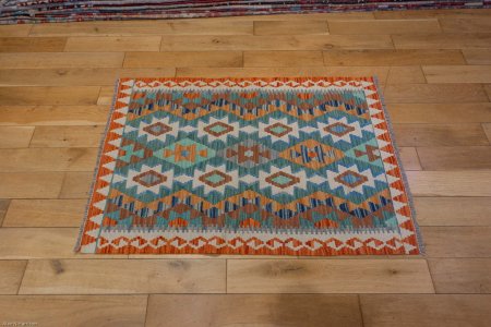 Hand-Made Mazar Kilim From Afghanistan