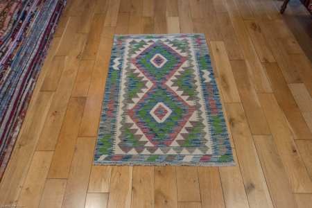 Hand-Made Mazar Kilim From Afghanistan