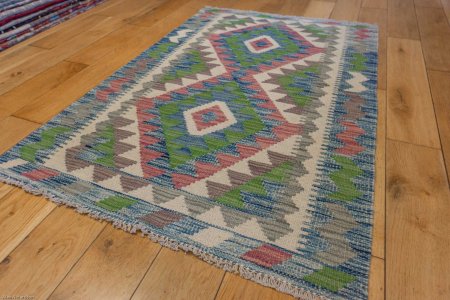 Hand-Made Mazar Kilim From Afghanistan