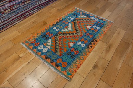 Hand-Made Mazar Kilim From Afghanistan