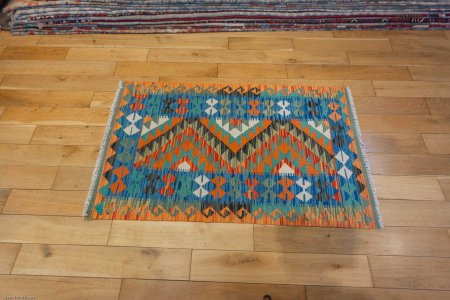 Hand-Made Mazar Kilim From Afghanistan