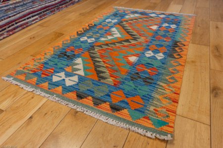 Hand-Made Mazar Kilim From Afghanistan