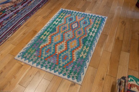 Hand-Made Mazar Kilim From Afghanistan