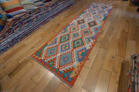 Hand-Made Mazar Kilim From Afghanistan