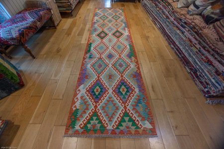 Hand-Made Mazar Kilim From Afghanistan