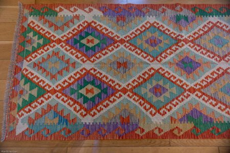 Hand-Made Mazar Kilim From Afghanistan