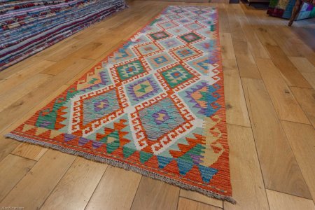 Hand-Made Mazar Kilim From Afghanistan