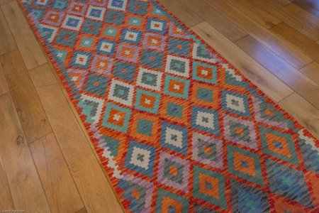 Hand-Made Mazar Kilim From Afghanistan