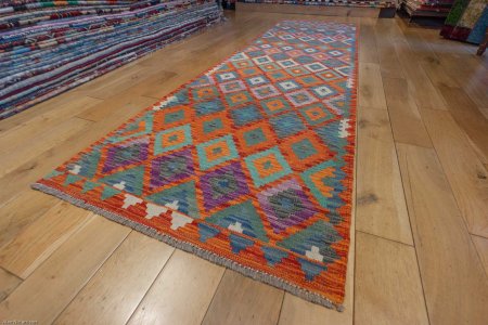 Hand-Made Mazar Kilim From Afghanistan