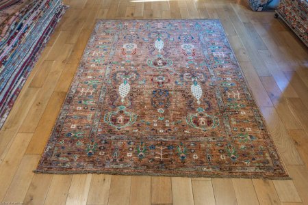 Hand-Knotted Sultanabad Rug From Afghanistan