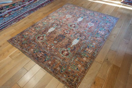 Hand-Knotted Sultanabad Rug From Afghanistan