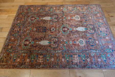 Hand-Knotted Sultanabad Rug From Afghanistan