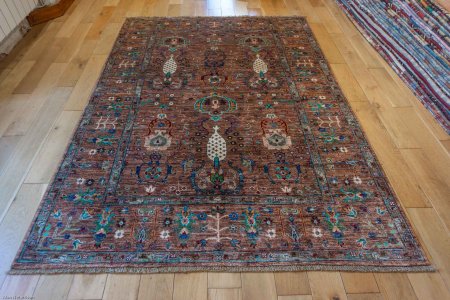 Hand-Knotted Sultanabad Rug From Afghanistan