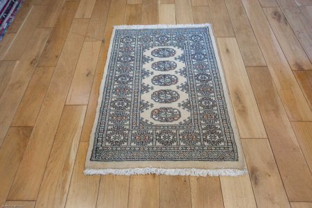 Hand-Knotted Bokhara Rug From Pakistan