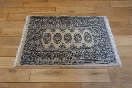 Hand-Knotted Bokhara Rug From Pakistan