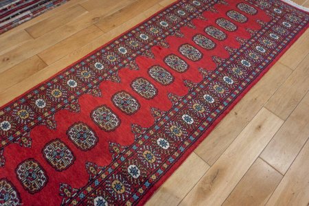 Hand-Knotted Bokhara Runner From Pakistan