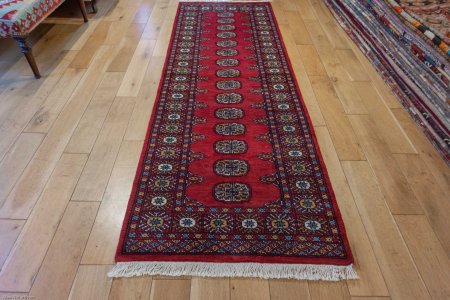 Hand-Knotted Bokhara Runner From Pakistan