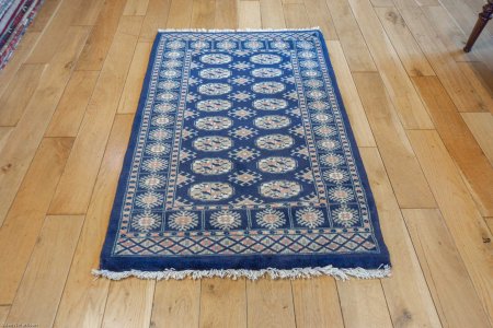Hand-Knotted Bokhara Rug From Pakistan