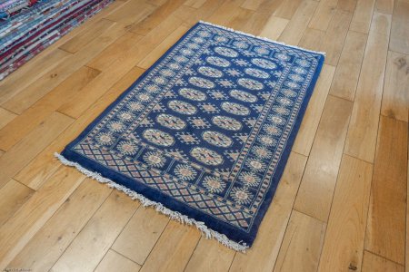 Hand-Knotted Bokhara Rug From Pakistan