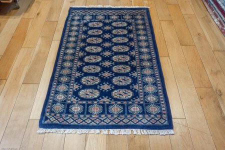 Hand-Knotted Bokhara Rug From Pakistan