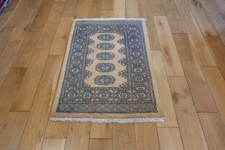 Hand-Knotted Bokhara Rug From Pakistan