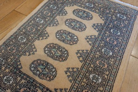 Hand-Knotted Bokhara Rug From Pakistan