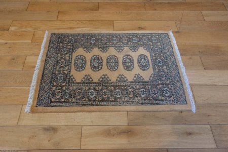 Hand-Knotted Bokhara Rug From Pakistan