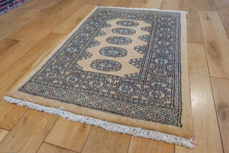 Hand-Knotted Bokhara Rug From Pakistan