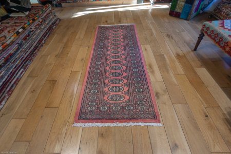 Hand-Knotted Bokhara Runner From Pakistan