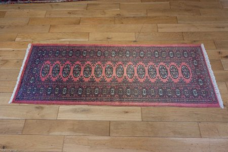 Hand-Knotted Bokhara Runner From Pakistan