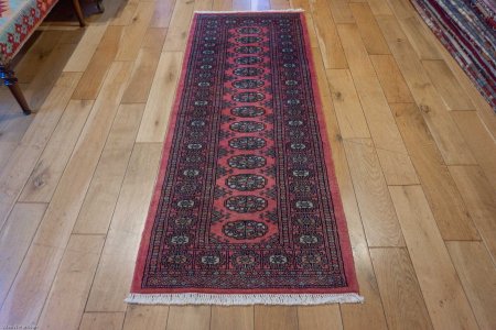 Hand-Knotted Bokhara Runner From Pakistan